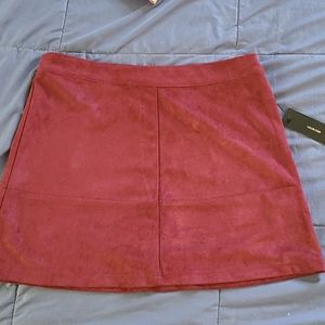 NWT Lulu's Maroon skirt